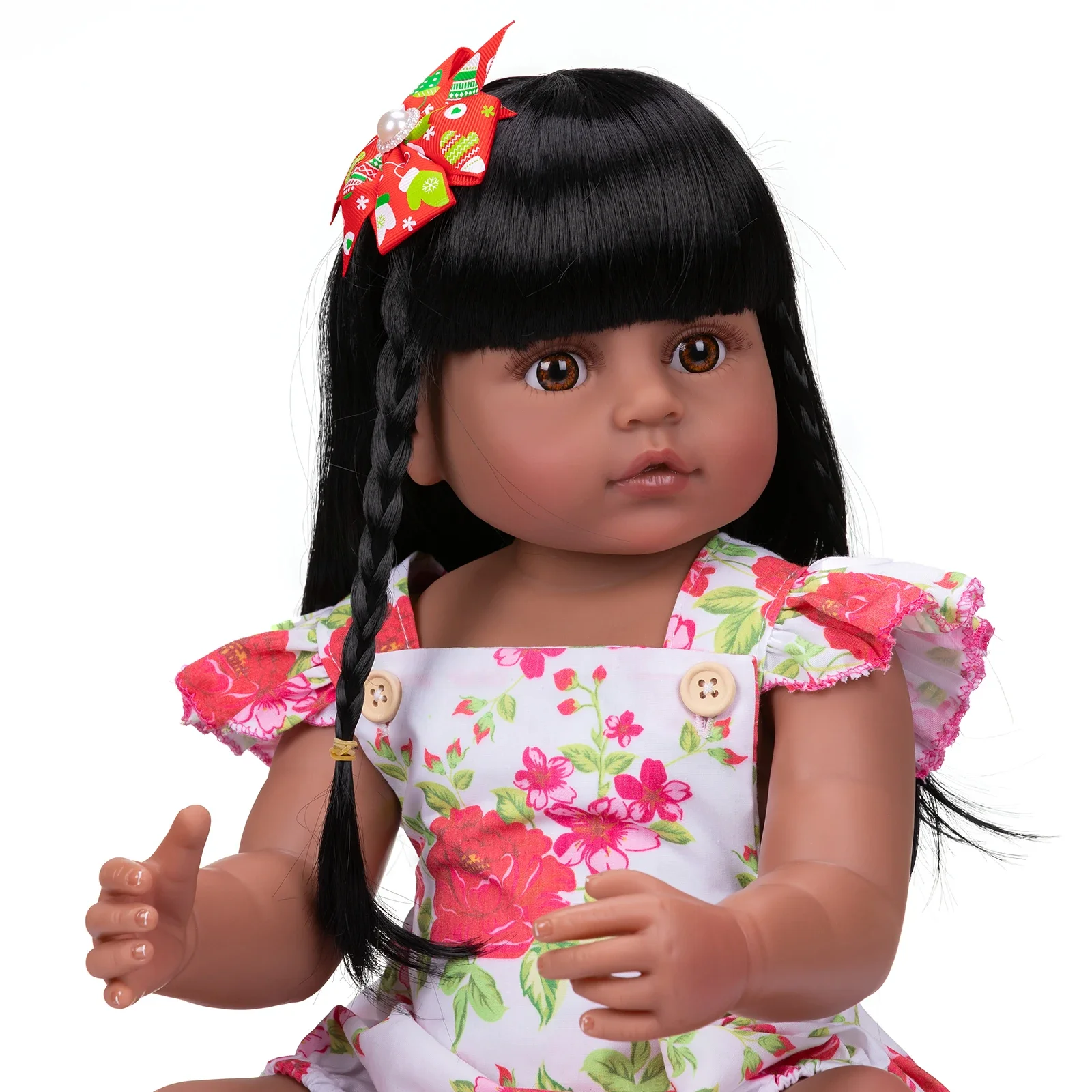 Кукла реборн NPK 55 см игрушка-дубинка для маленьких девочек очень мягкая