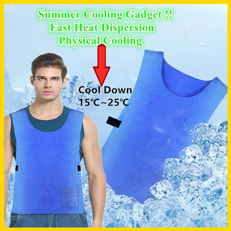 

Unisex Summer Anti-heat Ice Cooling PVA Vest Sports Fast Cool Vestwear For Outdoor Work High Temperature Protective Clothing