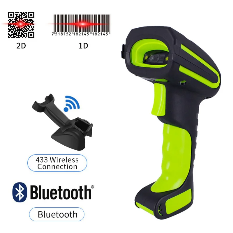 2D-сканер штрих-кода сверхмощный промышленный сканер с зарядной подставкой для