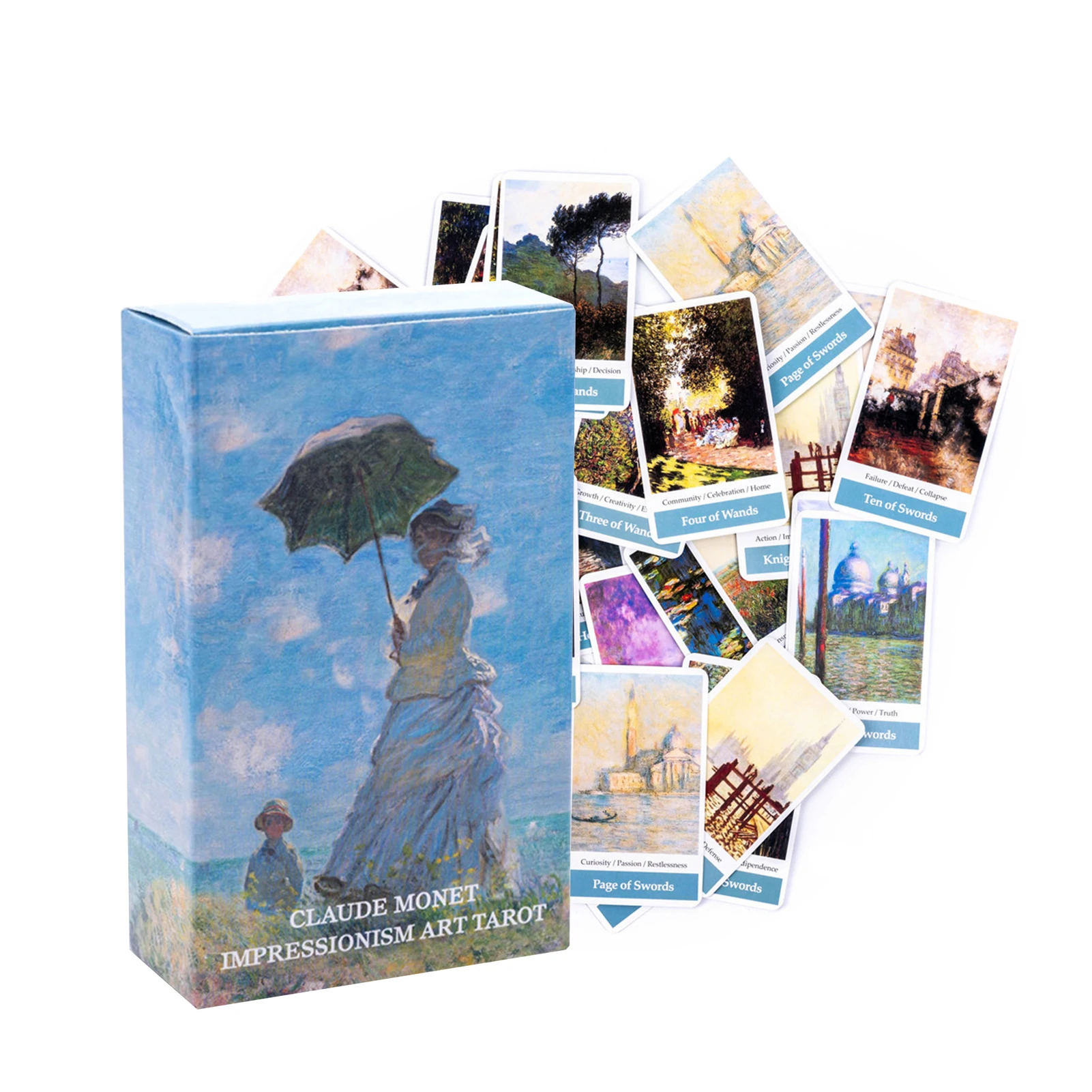 

Claude Monet Impressionism Art Tarot New Tarot Cards Card Game Party Table Board Game Card Deck Fortune-telling Oracle Cards