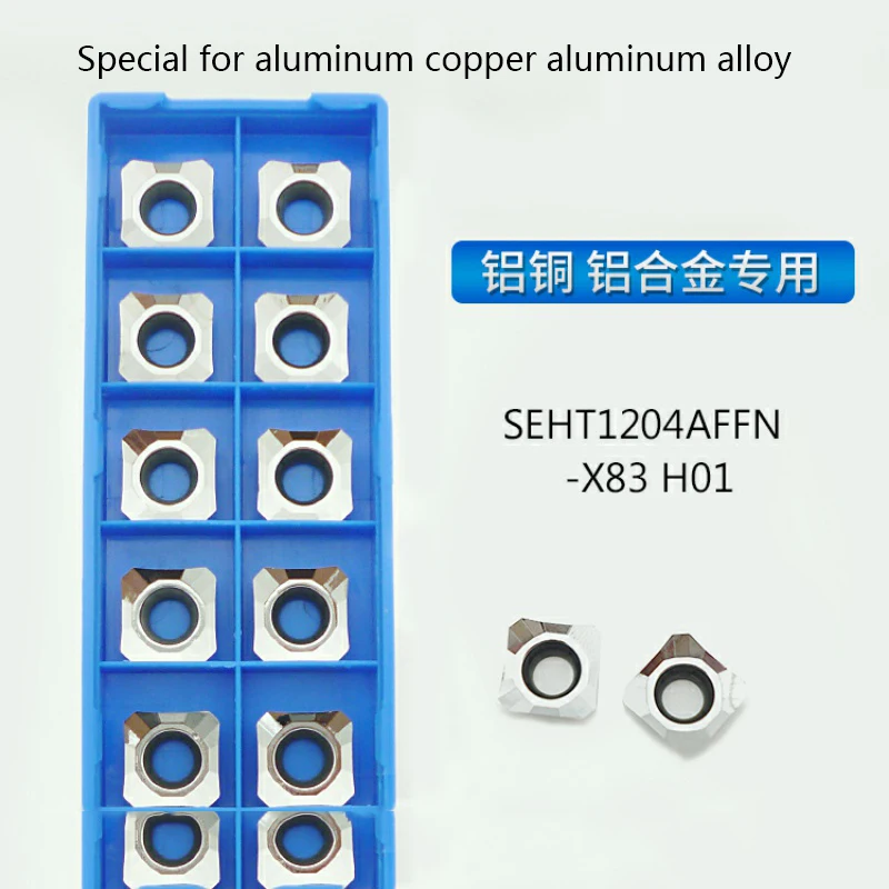 

SEHT1204 AFFN X83 H01 индексируемый фрезерный токарный инструмент вставки токарный инструмент токарный станок с ЧПУ фрезерование SEHT 1204 фреза