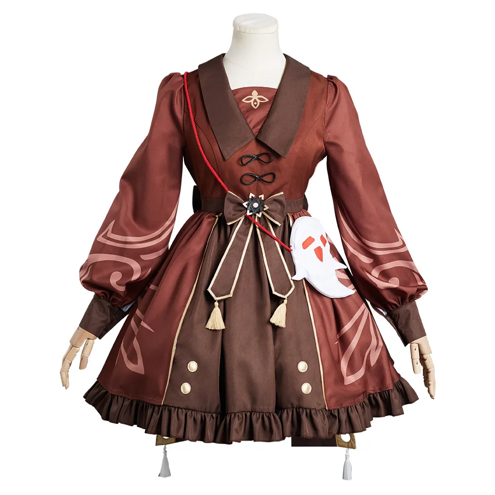 

Genshin Impact Hutao Cosplay Costume Lolita Dress Outfits Halloween Carnival Suit