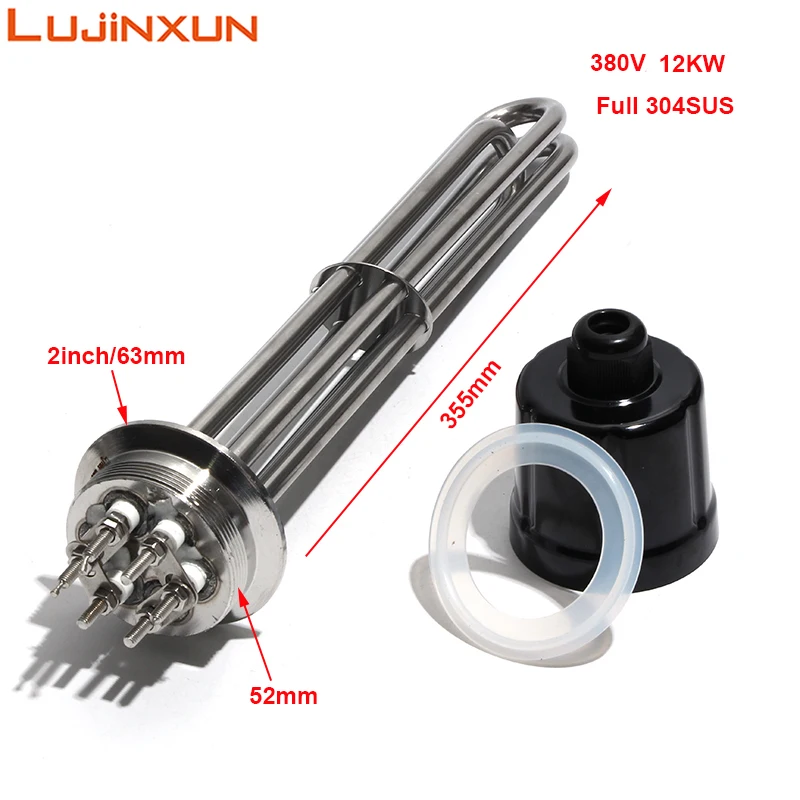 

LUJINXUN нагревательный элемент с тройным зажимом G2 "/1,5" десять погружных водных трубчатых электрических нагревателей для пивоварения 1,5 кВт-12 кВт SUS304 220 В 1 шт.