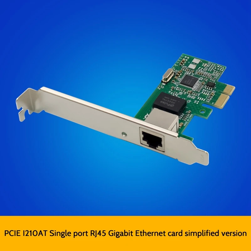 

PCI E X1 I210AT Single Port Gigabit Server Network Card RJ45 Ethernet Network Card 1000M Single Port Ethernet NIC