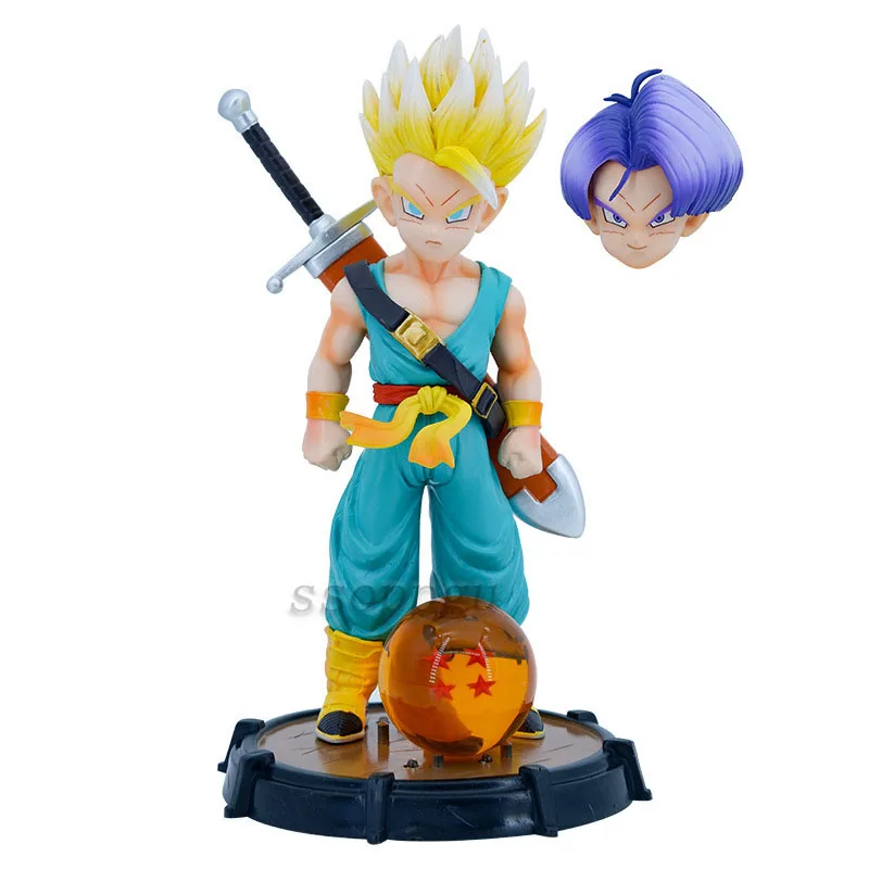 

Dragon Ball Figure Super Saiyan Torankusu Figure illuminable Model Toys PVC Action Figure Collection Model Toys Doll Kids Gifts