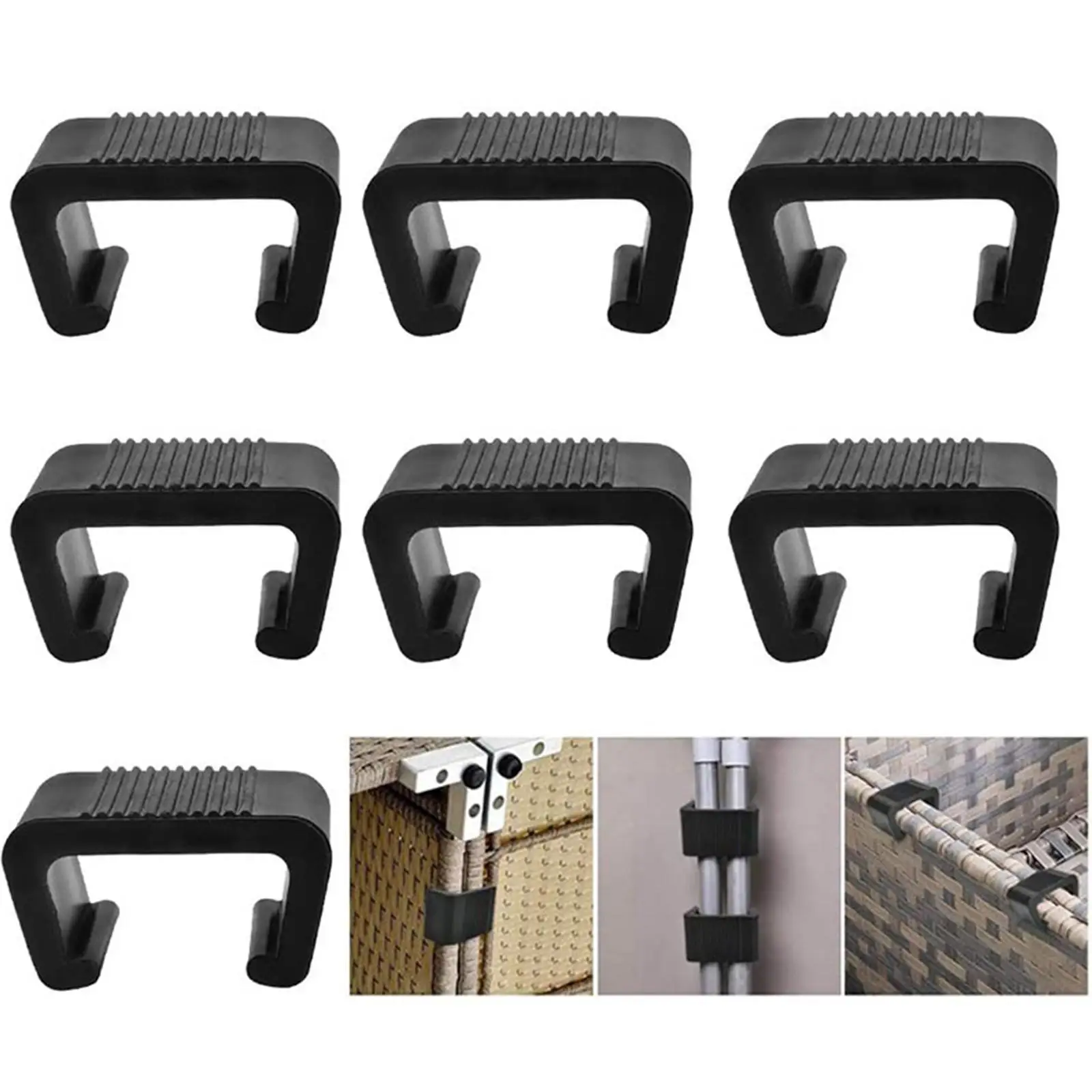 

8PC Furniture Clips Patio Wicker Furniture Clips Outdoor Furniture Clips Plastic Rattan Sofa Clips Plastic Rattan Chair Fastener