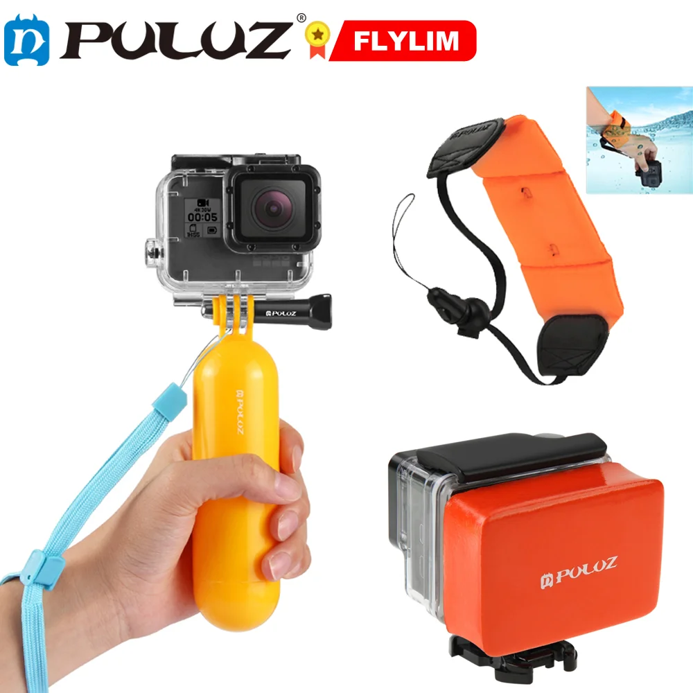 

PULUZ Diving Accessories For GoPro/ Insta360 ONE R/ DJI Osmo Action Sport Cameres Floaty Sphonge Floty Bobber Hand Grip