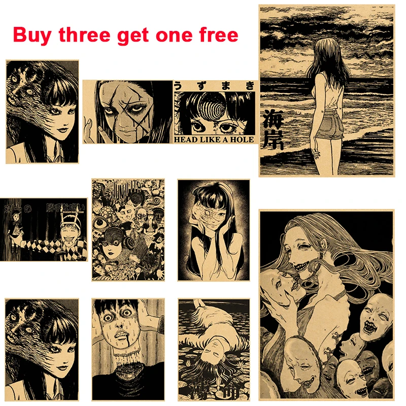 

Постер с изображением другого лица из крафт-бумаги, винтажная роспись, Настенная картина для гостиной, детской, спальни, украшение для дома