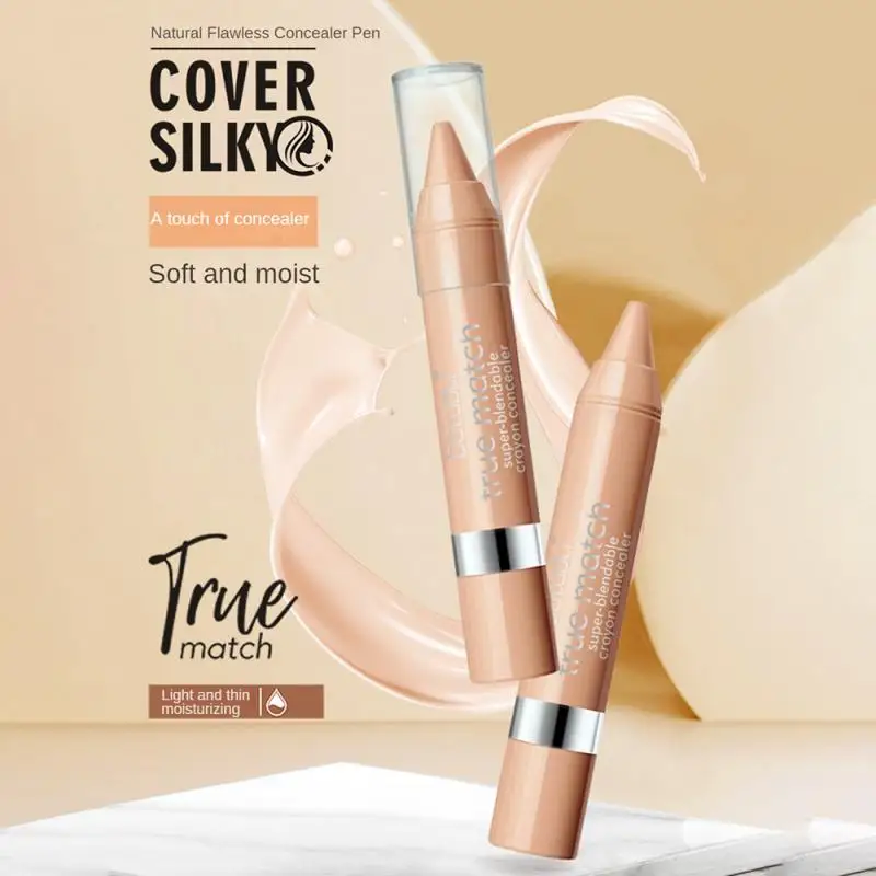 

Concealer Eyebrow Pen Stick Natural Moisturizing Concealer Pencil Cover Spot Dark Circles Invisible Pores Waterproof Face Makeup