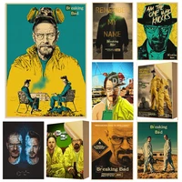 breaking bad wall sticker posters movie vintage paper wall painting for living room coffee bar wallpaper home sign club decor