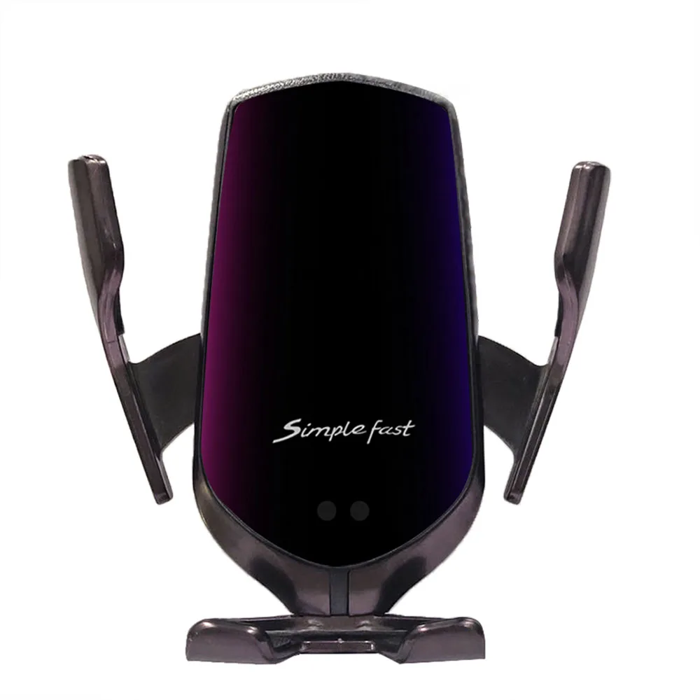 wireless car charger holder qi mount infrared sensor fast charging for samsung s10 s9 s8 iphone x xr xs11 8 automatic clamping free global shipping