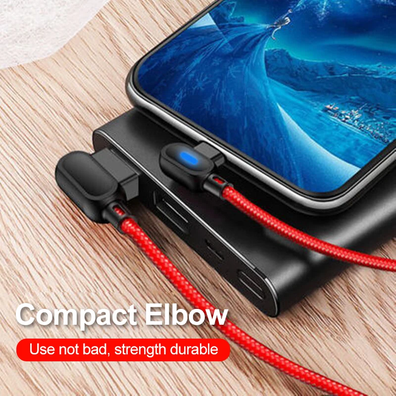 Кабель Micro USB OLAF 90 градусов Тип C поддержка 2 4 А Быстрая зарядка 1 м для Xiaomi 12 11 Samsung