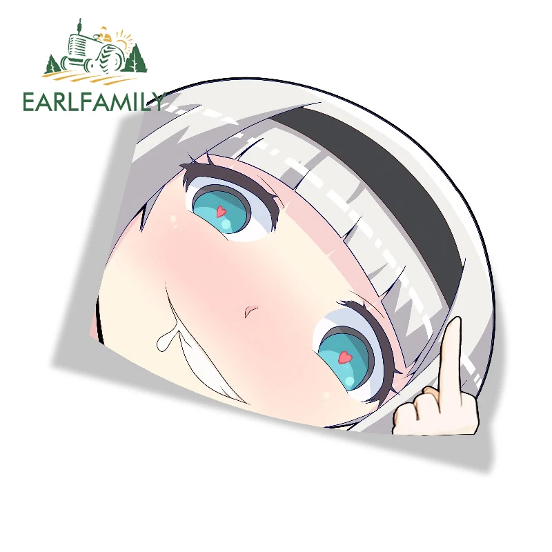 EARLFAMILY 13 см x 11,1 см для Анны Nishikinomiya наклейки на автомобиль забавные аниме виниловые наклейки на Campervan водонепроницаемые мотоциклетные солнцезащитные