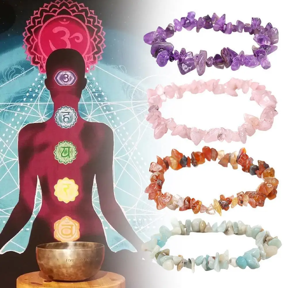 Браслет с натуральными камнями для мужчин и женщин браслет бусинами из