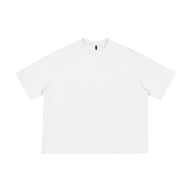 Мужская хлопковая футболка Boxy Fit 240GSM с заниженными плечами уличная рубашка