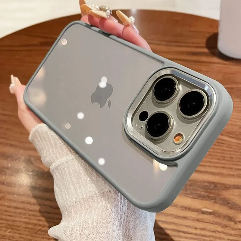 Новый модный роскошный прозрачный акриловый ударопрочный чехол для iPhone 16 15 14 Plus 13