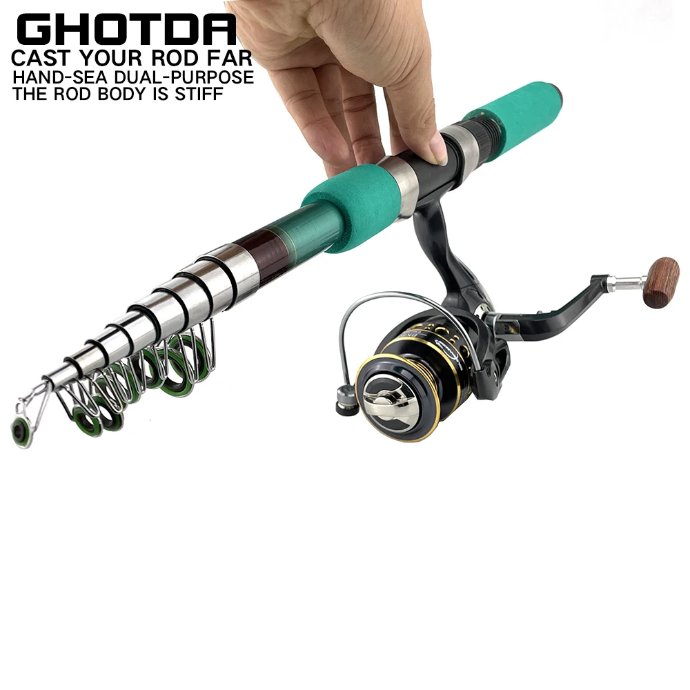 

Удочка рыболовная телескопическая с катушкой, 1,8-3,6 м