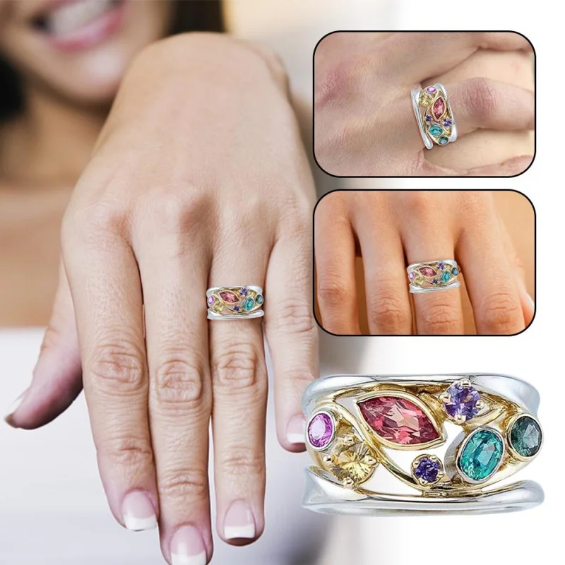 

Quartz Crystal Ring Quartz Crystal Weight Loss Ring Female Lymphatic Drainage Magnetic Ring