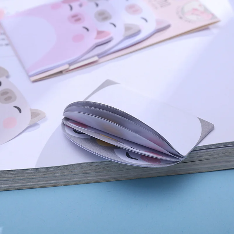 Мультяшные животные Липкие заметки Kawaii Пингвин медведь собака свинка блокнот