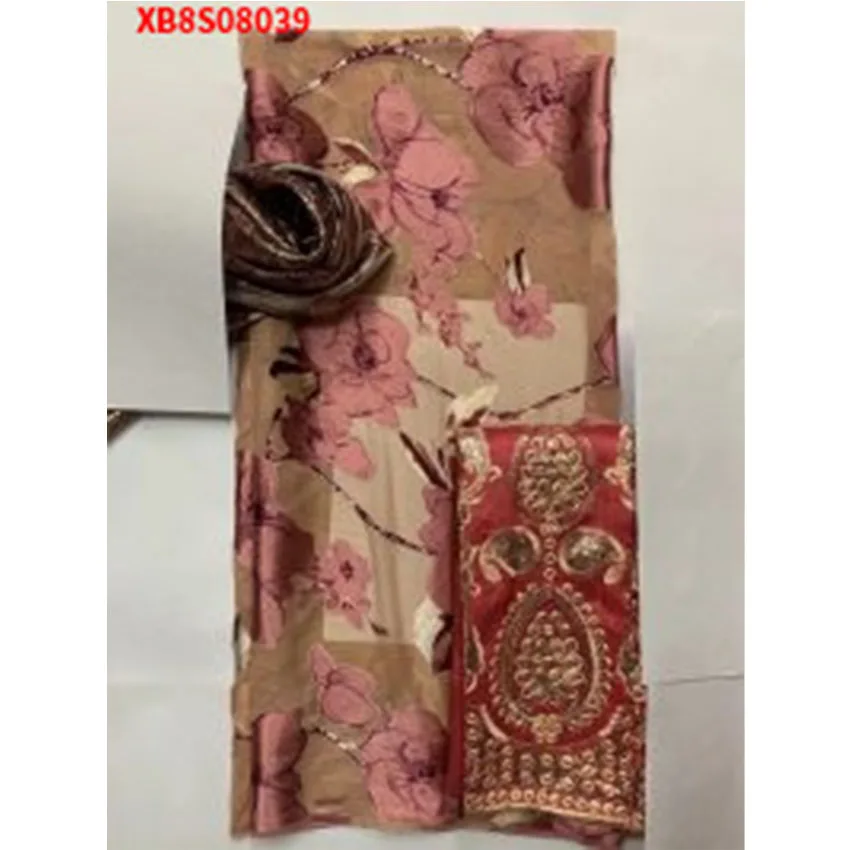 2022 Африканский по низкой цене хлопок Анкара Джордж Комплект из трех предметов