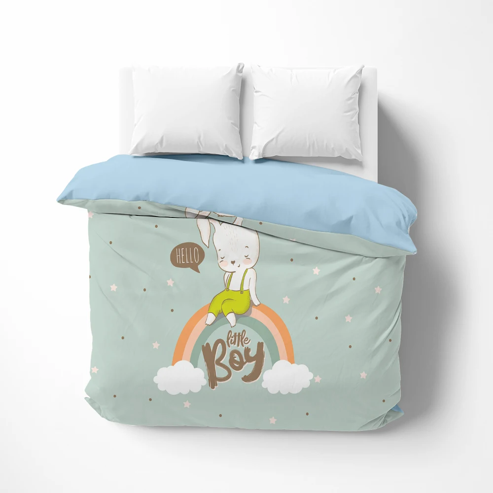 

Cartoon whale Linens Duvet cover Quilt/Blanket/Comfortable Case lovely Bedding 140x200 bedrooms for kids baby child BOY
