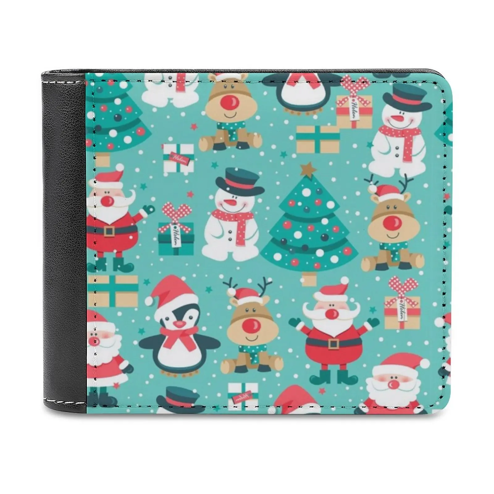 

Симпатичный Рождественский чехол для Iphone, праздничный чехол для Iphone, мужской кошелек, кожаный бумажник, Роскошный кошелек, бумажник для карт, мужской, женский, Рождественский