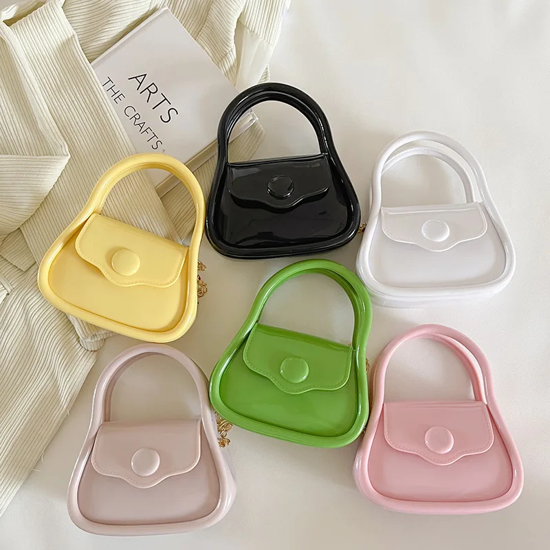 

2023 Summer New Jelly Bag Small and Exquisite Chain Bag Mini Xiaolongbao Handheld One Shoulder Crossbody Bag Female