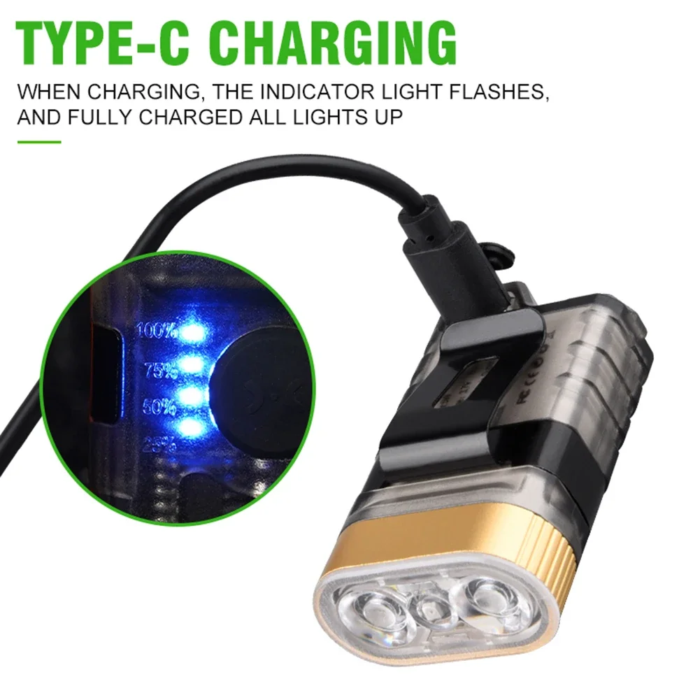 Портативный Мини-светодиодный Фонарик С Перезаряжаемой Батареей USB-C IP65