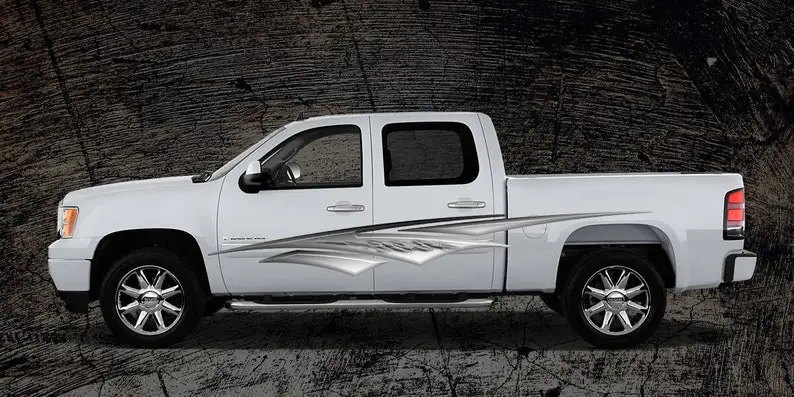 

2 Car Truck Trailer Side Decals Graphics Stripes Vinyl #A1N
