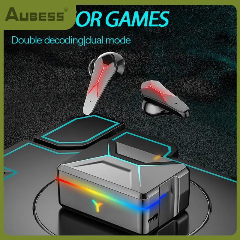 

Игровые стереонаушники, долговечные наушники с шумоподавлением, удобные наушники с низкой задержкой для спорта на открытом воздухе