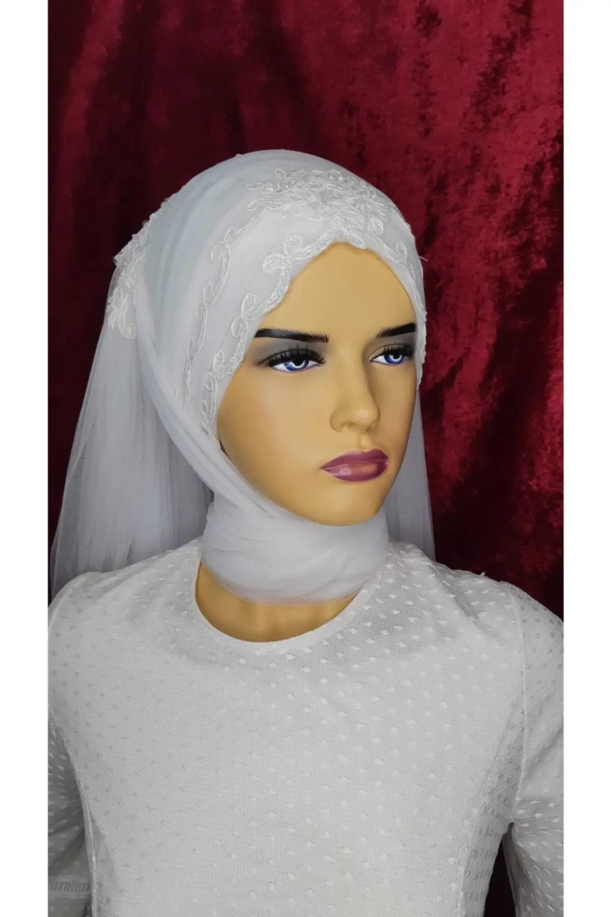 

Bridal Accessories Ready Made Veil 'Turban Wedding Handmade For Bride And Bridesmaids