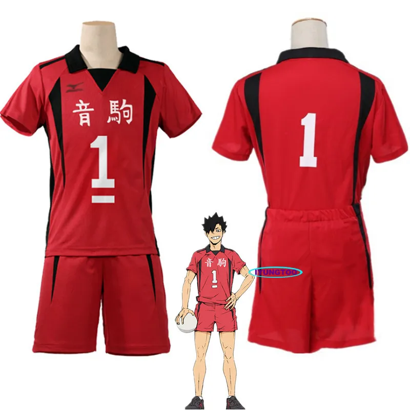 

Аниме Haikyuu Kuroo Tetsurou Nekoma высокий школьный Косплей Костюм No 1 Джерси с коротким рукавом шорты летний спортивный костюм