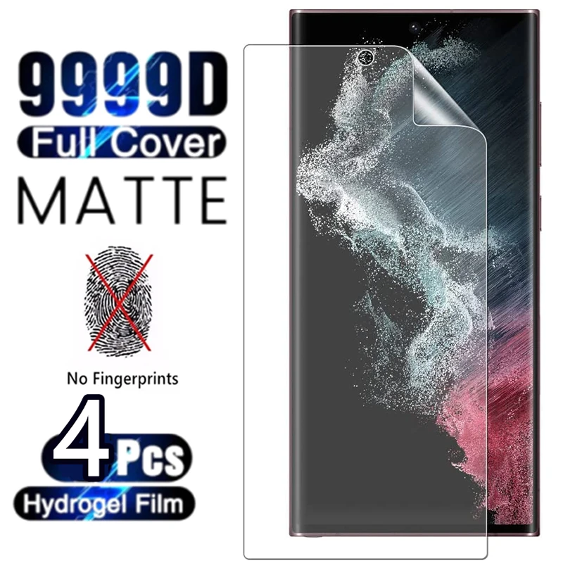 

4 шт. матовая Гидрогелевая пленка для Samsung Galaxy S23 Ultra Plus защита экрана от отпечатков пальцев для S23 Plus S23 + пленка не стекло