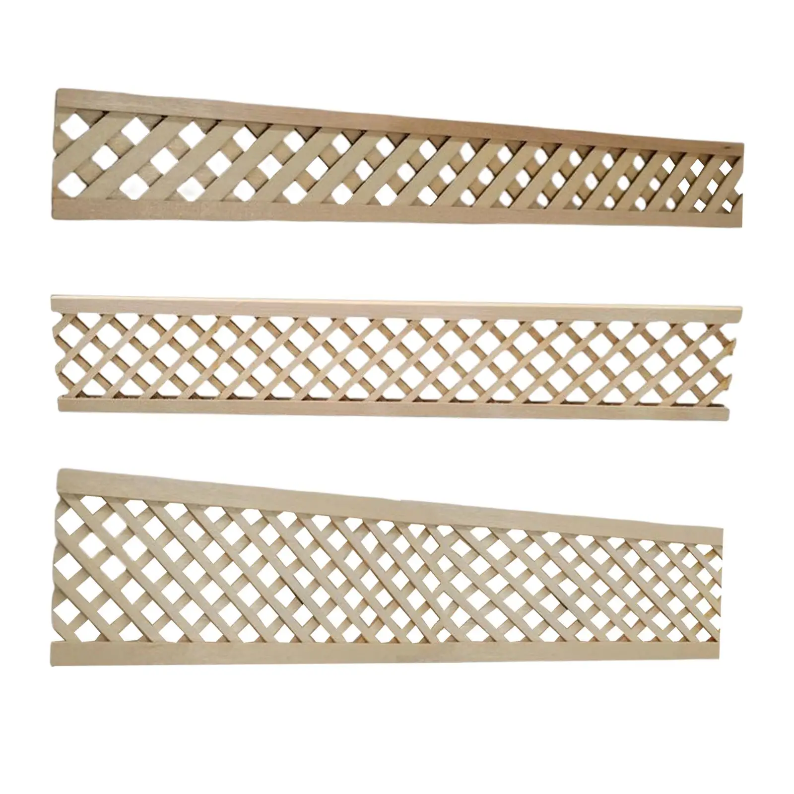 

Doll House Miniature Fence Pretend Play DIY Balustrade for Patio Balcony