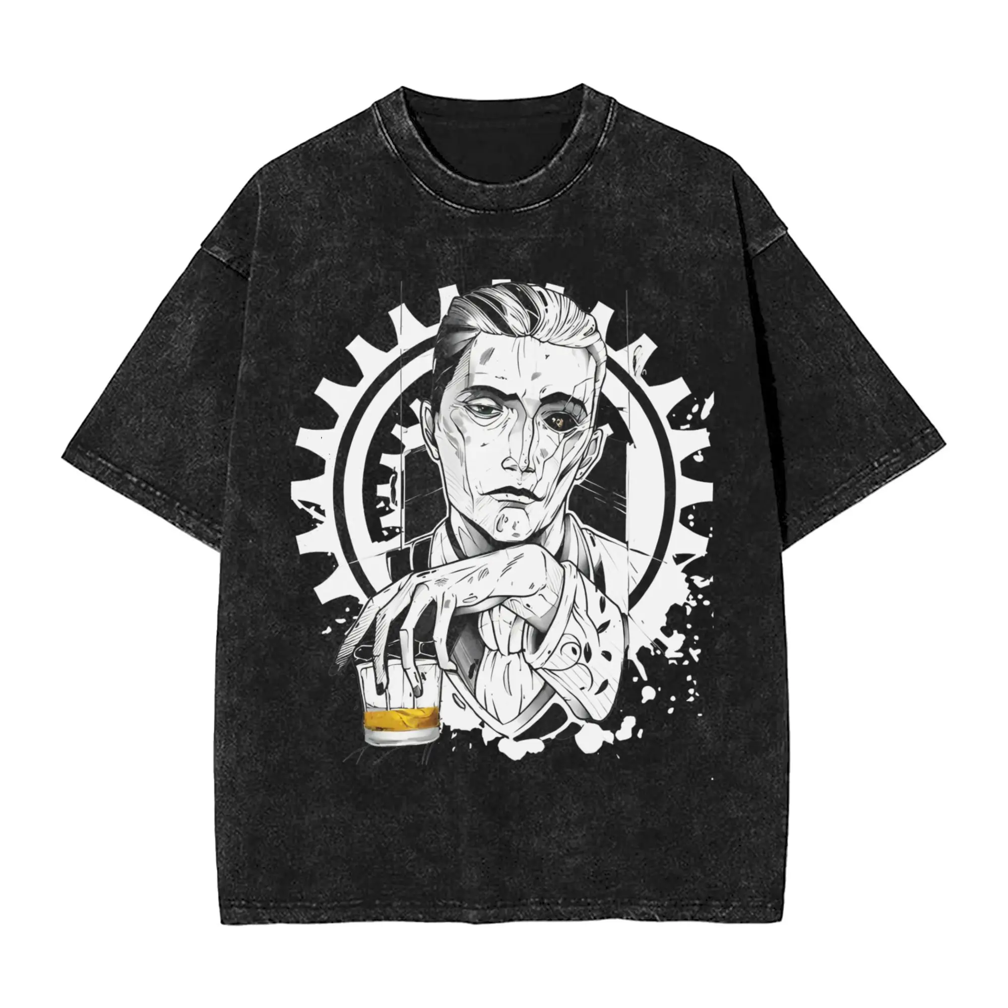 Jayce Caitlyn Viktor Jesus Vi Sevika Arcane Character T Shirt Men 100% Cotton Awesome Tee Short Sleeve Clothing Summer