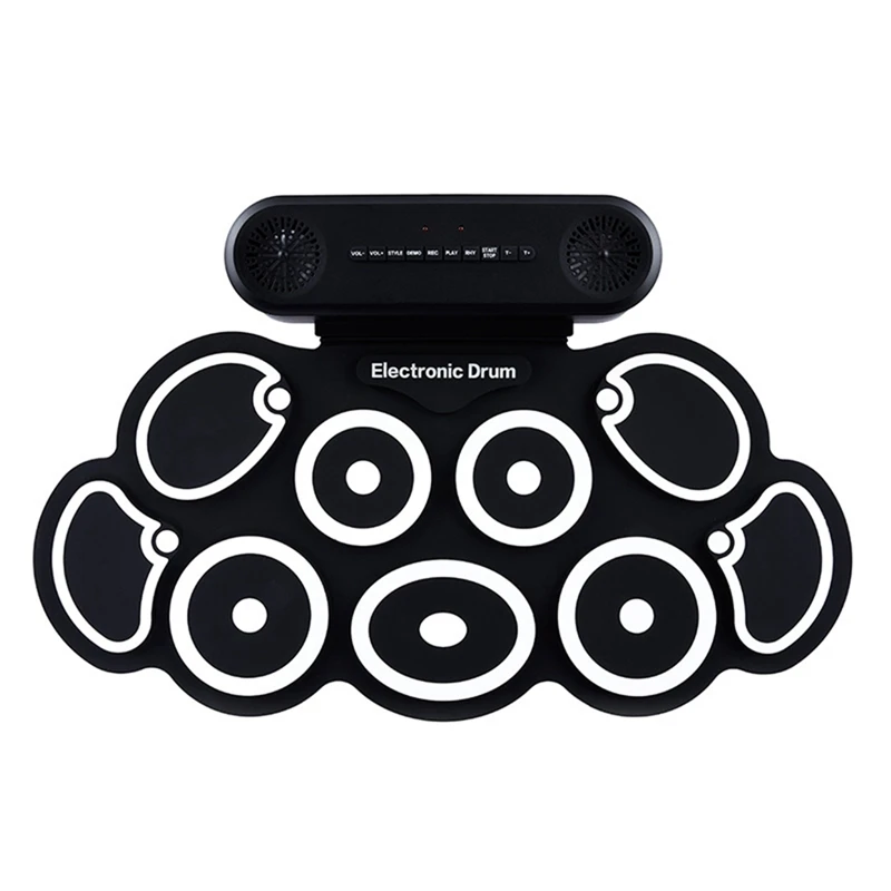 Новая электронная барабанная установка USB Roll-Up Silicon Drums Pad Цифровая складная