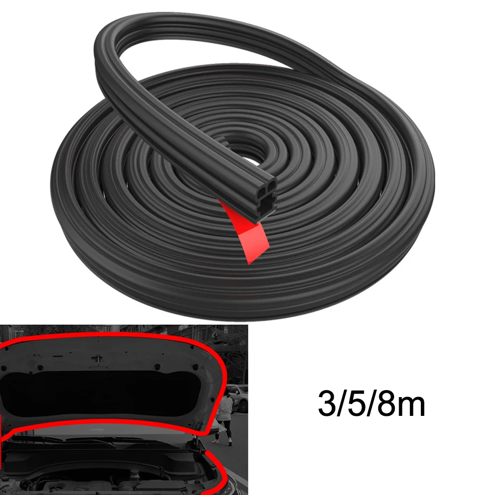 

3/5/8M Double Layer Car Rubber Seal Strip Edge-Protector Door Weatherstrip Sealing-Trim Good Waterproof Sound Insulation Effects