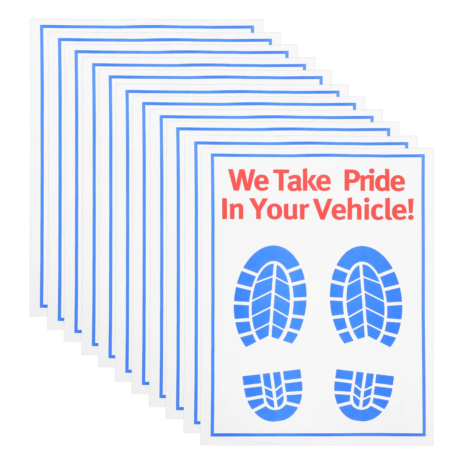 100 шт. автомобильные коврики для ног одноразовые бумажные подушечки автозащитные