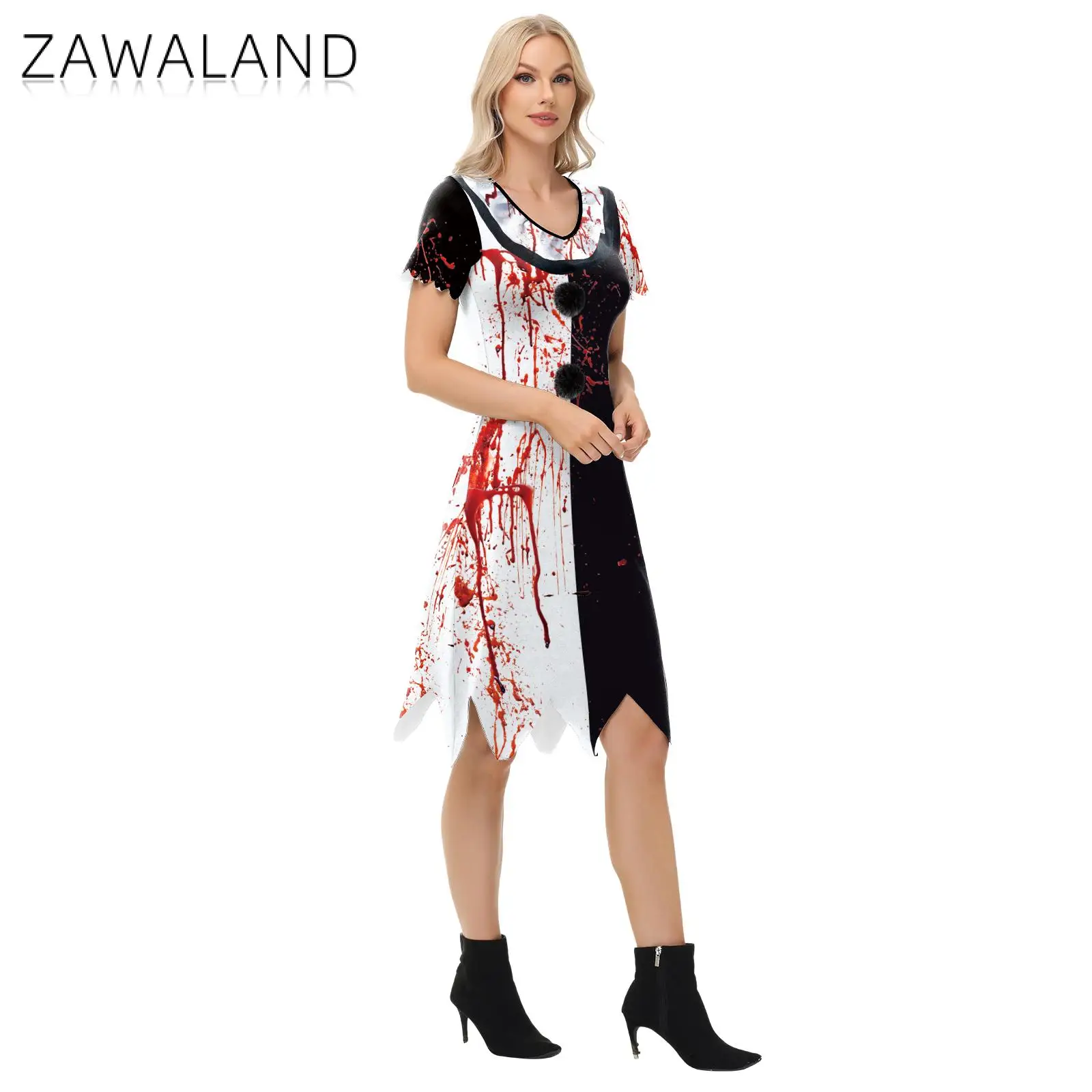 Костюм для косплея клоуна костюмы Хэллоуина Страшные Карнавальные