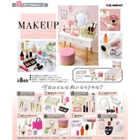 make up microcosmetic series action figure dresser mirror hair dryer hairbrush lipstick facial cleanser foundation ornament toys