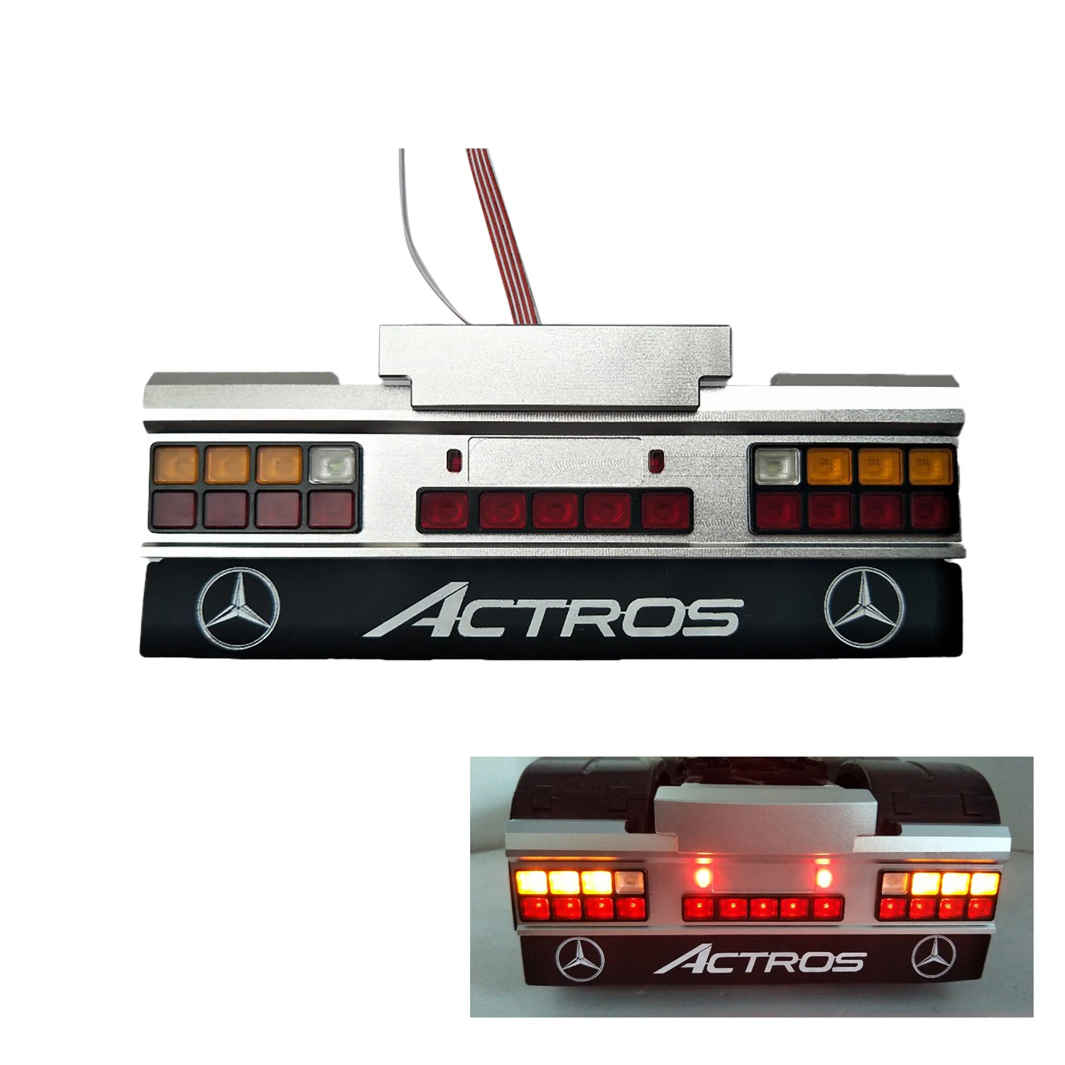 

Светодиодный задний фсветильник с углом поворота для 1/14 TAMIYA MAN RC Тракторная модель автомобиля DIY