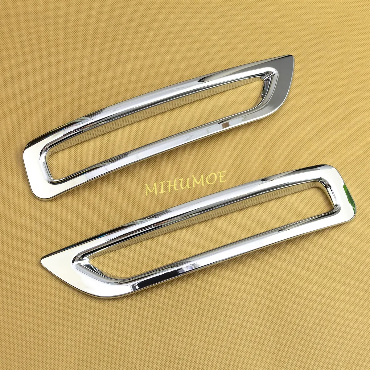 Глянцевый хромированный Передний + задний нижний бампер противотуманный фонарь