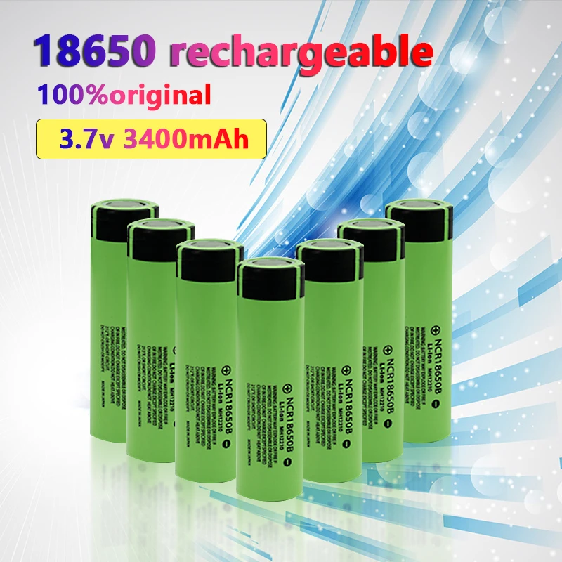 

New 18650 Battery NCR18650B Rechargeable Battery 3.7V 3400mAh Lithium Ion 18650 Flashlight for LED Flashlights battery pack