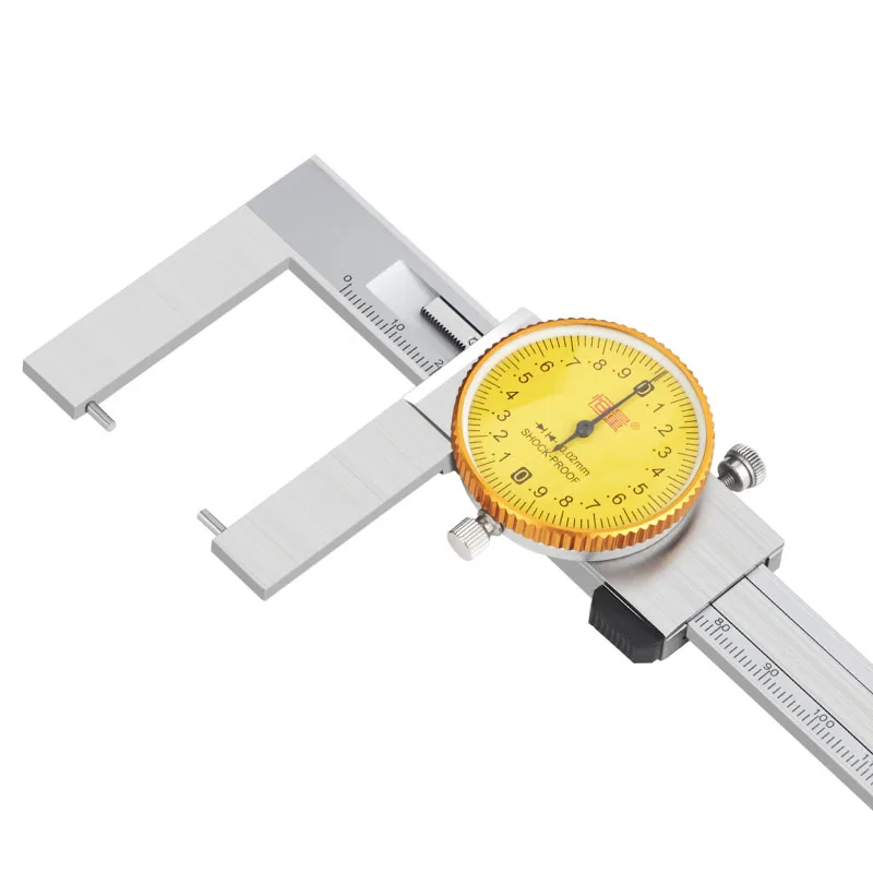 

Штангенциркуль с наружной канавкой и плоскими точками 0–150 0–200 мм 0,02 мм Измерение размера вала и диаметра канавки поверхности деталей