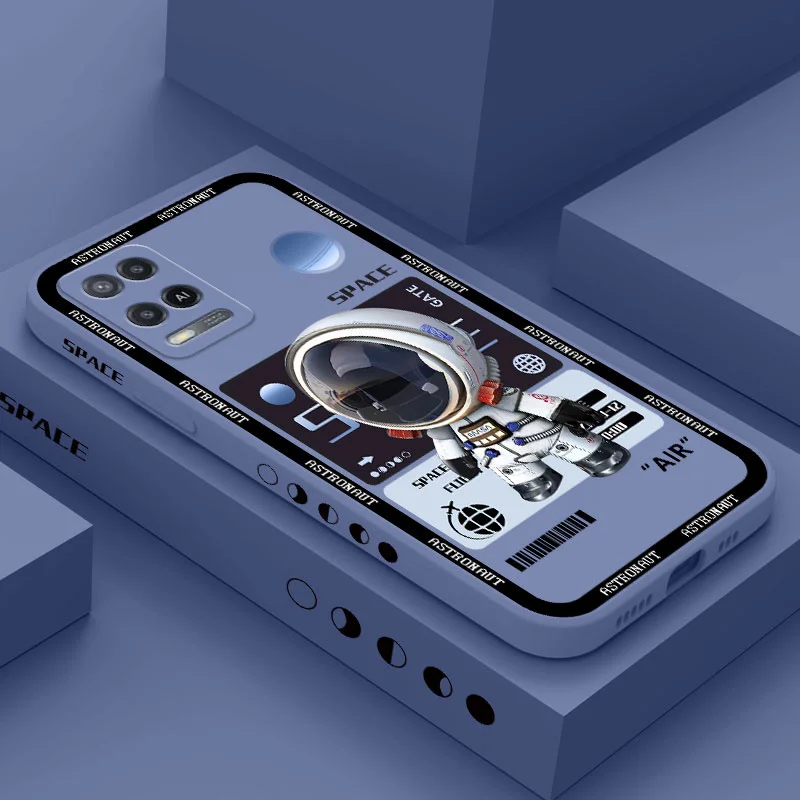 

3D Astronaut Phone Case For OPPO A54 A74 A57 A96 A76 A36 A95 A12 A15 A15S A16 A16K A9 A5 2020 Reno 7 7Z 6 5 F9 4G 5G Cover