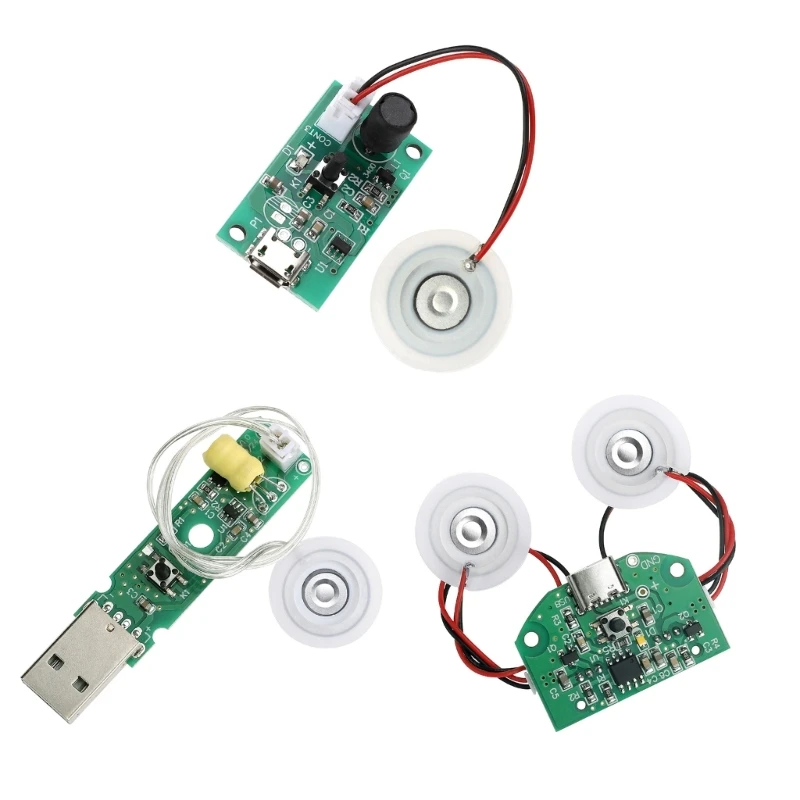 

Atomization Disc 5V Module USB Humidifier Atomization Plate Circuit Board Atomization Module 20mm Mist Atomizer DIY