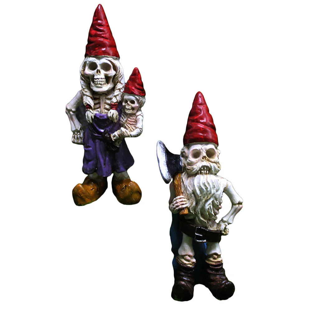 

Gnome Gnomes Gardenzombie Decor Resindwarf Figurine Day Ornaments Decoration Scary Decorationscraft Statuethe Dead Funny Adorn