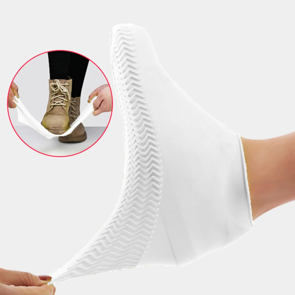 

Снегозащищенный чехол для обуви, Нескользящие Чехлы для обуви, складные многоразовые износостойкие портативные Чехлы унисекс для улицы, для дождливого дня