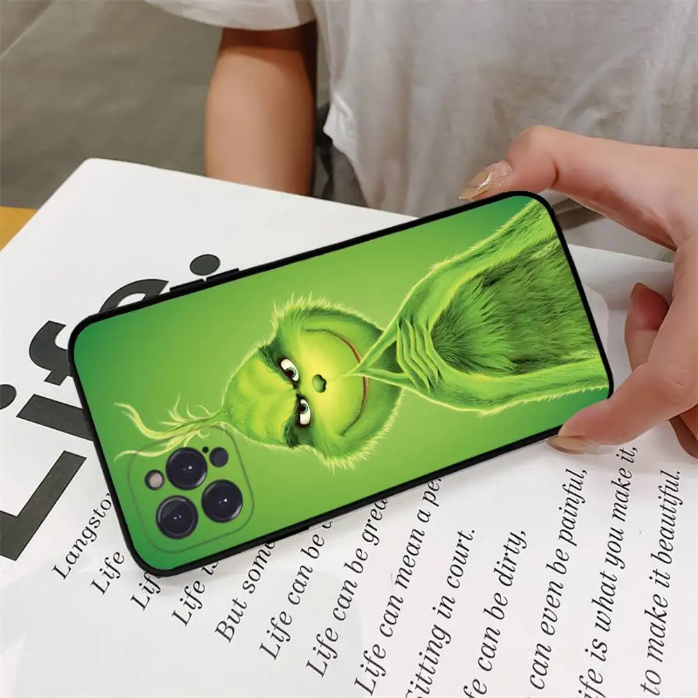 Фото C-Рождественский чехол для телефона G-Green M-Monsters для IPhone 16 17 Air 15 14 13 12 11 Pro Max 16E Plus Fundas №2