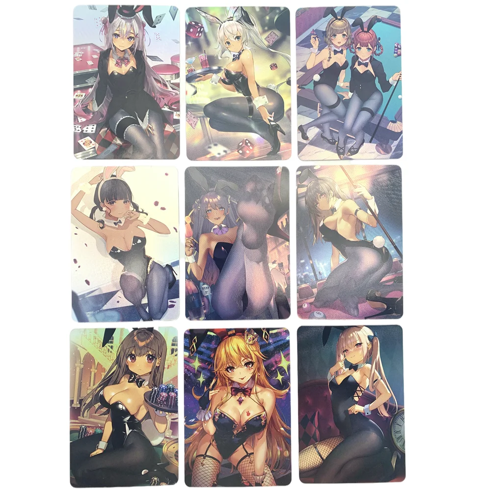 

Набор из 9 шт./ACG, сексуальная красивая черная шелковая Красивая Искусственная аниме-карта, сексуальная обнаженная игрушка, карточка для муж...
